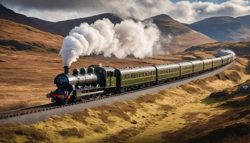 steam train,scotsman,hogwarts express,steam locomotives,steam special train,steam train furka mountain range,steam power,steam locomotive,steam railway,waverley,steam engine,full steam,scotland,scottish highlands,highland main line,glencoe,bernina railway,long-distance train,charter train,freight locomotive,Photography,General,Natural