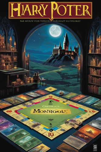 board game,hogwarts,tabletop game,magic book,playmat,cd cover,role playing game,book cover,cover,collectible card game,box set,harry potter,cubes games,magic,potter's wheel,wizardry,wall calendar,potter,magic grimoire,mystery book cover,Conceptual Art,Sci-Fi,Sci-Fi 16