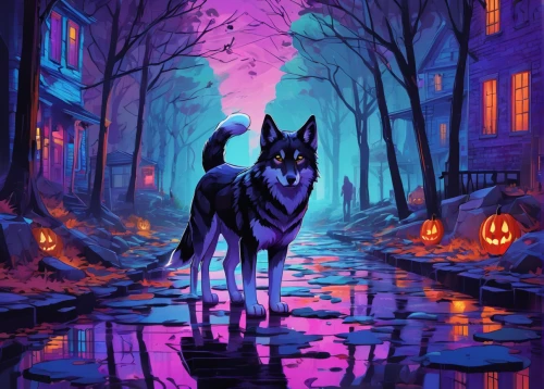 halloween wallpaper,halloween background,halloween illustration,halloween poster,halloween cat,halloween scene,halloween2019,halloween 2019,howling wolf,dog illustration,wolves,werewolves,werewolf,halloween and horror,october,wolfdog,wolf,halloween black cat,hallloween,halloween ghosts,Conceptual Art,Daily,Daily 21