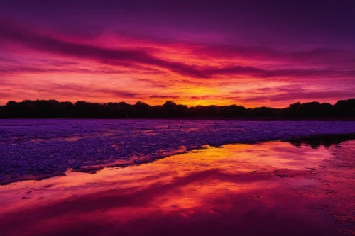 incredible sunset over the lake,purple landscape,pink dawn,red sky,lake of fire,red sky at morning,evening lake,intense colours,afterglow,landscape photography,purpleabstract,red-purple,atmosphere sunrise sunrise,splendid colors,violet colour,salt pan,saturated colors,wisconsin,reflections in water,fire on sky,Photography,Artistic Photography,Artistic Photography 10