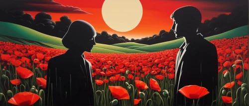 two tulips,red tulips,tulips field,tulip field,tulip fields,tulip festival,orange tulips,tulips,field of poppies,poppy fields,red poppies,poppy field,tulip flowers,wild tulips,poppies,tulipa,coquelicot,tulipa tarda,opium poppies,tulip background,Art,Artistic Painting,Artistic Painting 34