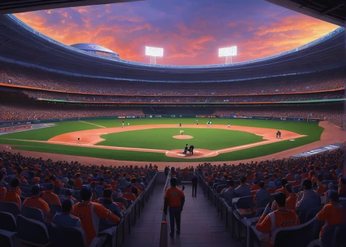 camden yards,baseball stadium,ballpark,baseball drawing,baseball park,baseball diamond,baseball field,dodger stadium,baseball,rfk stadium,soccer-specific stadium,stadium falcon,sports game,candlestick,coliseum,astros,college baseball,athletic field,pitch,baseball equipment,Illustration,Realistic Fantasy,Realistic Fantasy 27