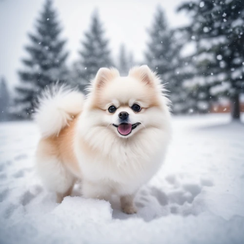 canadian eskimo dog,german spitz mittel,pomeranian,german spitz,american eskimo dog,finnish lapphund,japanese spitz,icelandic sheepdog,swedish lapphund,snowball,samoyed,german spitz klein,christmas snowy background,winter animals,snow ball,dog photography,snowy,winter background,cheerful dog,norwegian buhund,Photography,General,Cinematic