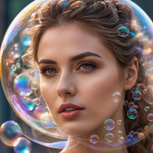 bubble,crystal ball-photography,think bubble,bubble blower,soap bubble,soap bubbles,girl with speech bubble,inflates soap bubbles,bubbles,bubbletent,talk bubble,giant soap bubble,crystal ball,bubble mist,liquid bubble,air bubbles,colorful balloons,glass ball,lensball,fantasy portrait,Photography,General,Natural