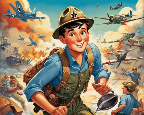 world war ii,boy scouts of america,captain p 2-5,second world war,wartime,wwii,ww2,usn,world war,pearl harbor,military person,douglas aircraft company,war correspondent,sailors,game illustration,troop,brown sailor,sea scouts,pathfinders,lost in war,Illustration,Abstract Fantasy,Abstract Fantasy 13