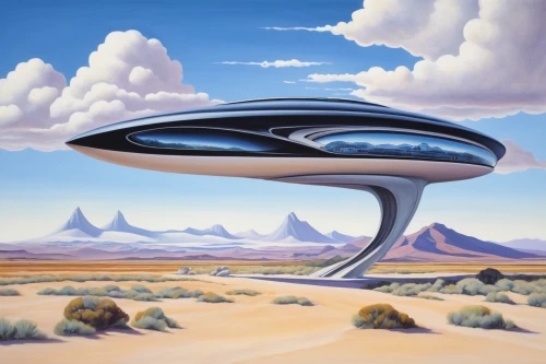 futuristic landscape,flying saucer,saucer,ufo,ufos,starship,ufo intercept,brauseufo,extraterrestrial life,futuristic art museum,science-fiction,science fiction,ufo interior,futuristic architecture,alien ship,alien planet,unidentified flying object,space ship,alien world,space tourism,Art,Artistic Painting,Artistic Painting 21