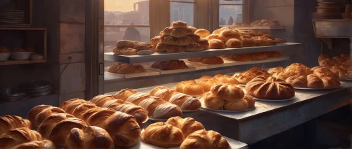 bakery,freshly baked buns,pastries,breads,loaves,pastry shop,fresh bread,croissants,sweet pastries,bakery products,bagels,bread,viennoiserie,little bread,sweet rolls,butter breads,bread spread,baguettes,breadbasket,bread eggs,Conceptual Art,Fantasy,Fantasy 01