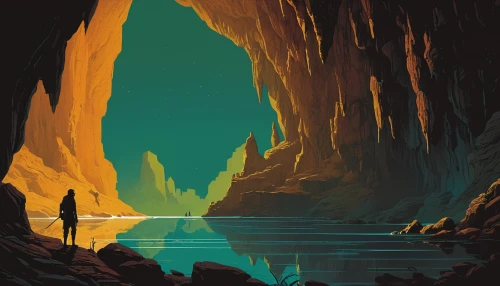 cave on the water,sea caves,sea cave,narrows,cave,travel poster,canyon,blue cave,cave tour,blue caves,pit cave,the blue caves,glacier cave,red canyon tunnel,guards of the canyon,ice cave,fairyland canyon,chasm,fjord,lava cave,Conceptual Art,Sci-Fi,Sci-Fi 17