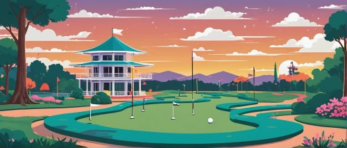 golf course background,miniature golf,golf landscape,golf resort,pitch and putt,the golfcourse,mini golf course,golf hotel,golfcourse,mini golf,epcot ball,golf course,country club,golf lawn,feng shui golf course,cartoon forest,golf courses,resort town,background vector,epcot center,Illustration,Japanese style,Japanese Style 06