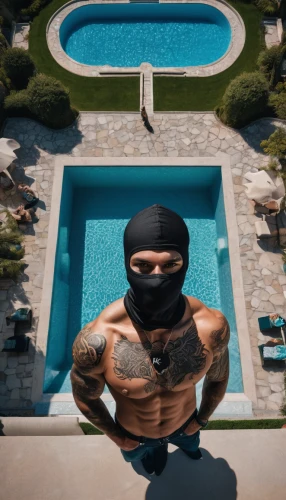 ski mask,balaclava,burglar,robber,beverly hills,money heist,marrakesh,ninja,pool cleaning,ninjas,bird box,assassin,marrakech,hotel man,spy visual,gangstar,hooded man,the game,henchman,beverly hills hotel,Photography,General,Natural