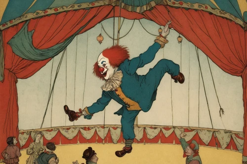 circus show,puppet theatre,circus animal,cirque,circus,marionette,cirque du soleil,circus tent,rodeo clown,puppeteer,ringmaster,big top,vaudeville,circus aeruginosus,theater curtain,horror clown,circus stage,puppet,the pied piper of hamelin,puppets,Illustration,Retro,Retro 17