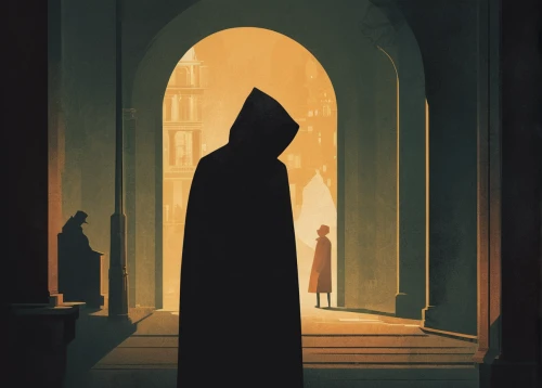 the abbot of olib,monks,cloak,the nun,benedictine,archimandrite,hooded man,friar,middle eastern monk,carthusian,monk,priest,monastery,nuns,merchant,man silhouette,gandalf,nuncio,hooded,the silhouette,Conceptual Art,Daily,Daily 20