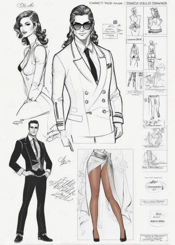 costume design,spy visual,male poses for drawing,fashion vector,spy-glass,concept art,fashion illustration,spy,comic character,male character,tuxedo just,retro paper doll,fashion sketch,suit of spades,illustrations,men's suit,fashion design,paper dolls,gentleman icons,stand models,Unique,Design,Character Design