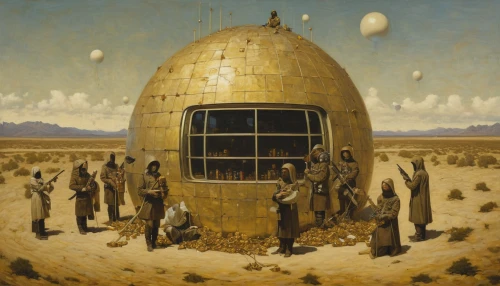 observatory,the globe,dali,planetarium,lunar prospector,round hut,globe,earth station,musical dome,astronomer,panopticon,dune 45,gas balloon,mirror house,globes,transmitter,the ball,astronomers,colony,round house,Illustration,Realistic Fantasy,Realistic Fantasy 09