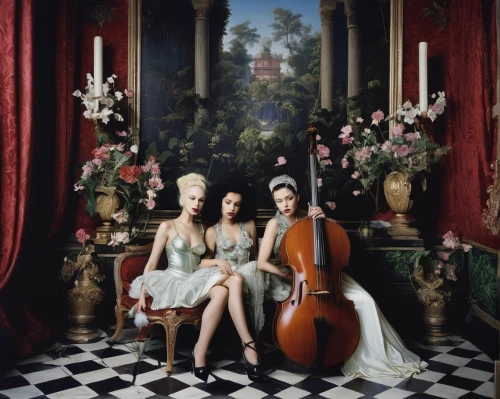 violin family,violinists,porcelain dolls,classical,violins,classical music,string instruments,amaryllis family,cello,the three graces,violist,musical ensemble,vanity fair,music fantasy,secret garden of venus,orchestra,dollhouse,violoncello,celtic woman,vintage girls,Photography,Fashion Photography,Fashion Photography 20