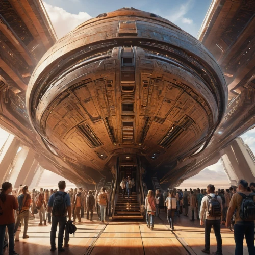 futuristic art museum,futuristic architecture,very large floating structure,airships,passengers,district 9,the ark,spaceship space,millenium falcon,alien ship,sky space concept,concept art,stargate,airship,carrack,sci-fi,sci - fi,sci fi,sci fiction illustration,victory ship,Photography,General,Natural
