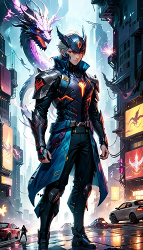 cyberpunk,game illustration,nova,the wanderer,ranger,sci fiction illustration,mercenary,sigma,wind warrior,fantasy warrior,renegade,cyber,samurai,nebula guardian,drexel,game art,dragoon,jackal,sentinel,dodge warlock,Anime,Anime,General