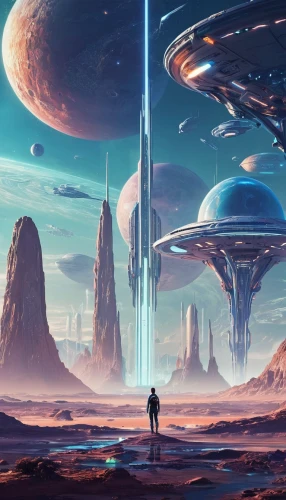 futuristic landscape,alien world,alien planet,scifi,sci fi,sci-fi,sci - fi,sci fiction illustration,futuristic,space art,cg artwork,science fiction,colony,vast,sky space concept,federation,travelers,extraterrestrial life,barren,science-fiction,Conceptual Art,Sci-Fi,Sci-Fi 04