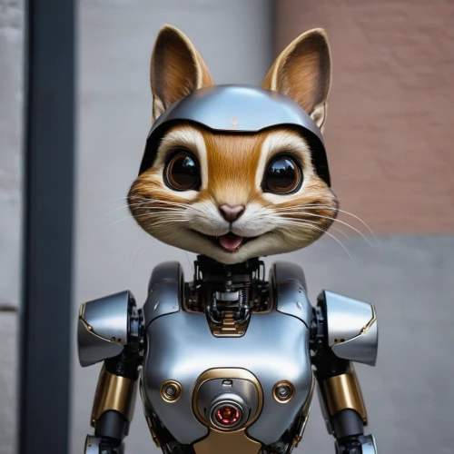 chat bot,rocket raccoon,cartoon cat,atom,anthropomorphized animals,cute cartoon character,tom cat,chausie,cgi,chipmunk,minibot,computer mouse,chatbot,rocket,electron,anthropomorphized,motorcycle helmet,wind-up toy,anthropomorphic,disney character