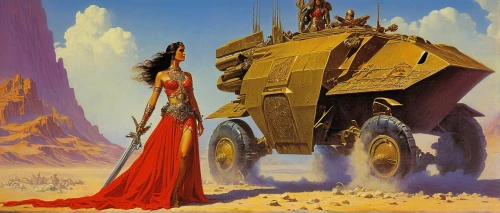 dune 45,dune,erbore,patrols,armored vehicle,valerian,desert safari,heroic fantasy,sci fi,sci fiction illustration,guards of the canyon,nomad,camelot,viewing dune,armored animal,the wanderer,heavy transport,caravan,sahara,fantasy woman,Conceptual Art,Sci-Fi,Sci-Fi 19