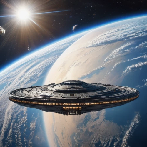 uss voyager,saucer,flying saucer,alien ship,ufo intercept,flagship,spaceship,ufo,orbiting,space ship model,space ship,space tourism,unidentified flying object,extraterrestrial life,satellite express,spaceship space,voyager,ufos,federation,heliosphere,Photography,General,Natural