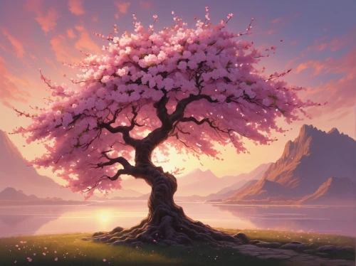 blossom tree,cherry blossom tree,sakura tree,flourishing tree,blossoming apple tree,japanese sakura background,flower tree,lilac tree,blooming tree,magnolia tree,flowering tree,sakura background,springtime background,cherry tree,sakura trees,spring background,lone tree,the cherry blossoms,blooming trees,cherry blossoms,Conceptual Art,Fantasy,Fantasy 28