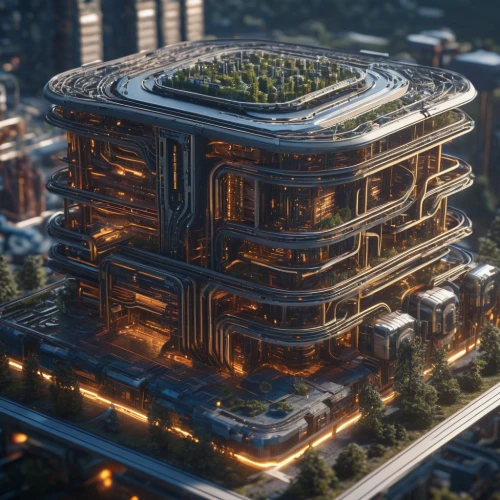 solar cell base,futuristic architecture,hudson yards,mixed-use,residential tower,skyscapers,largest hotel in dubai,apartment block,3d rendering,hotel complex,multi-storey,urban development,sky apartment,render,stadium falcon,multi storey car park,metropolis,apartment building,barangaroo,office buildings,Photography,General,Sci-Fi