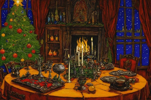 christmas scene,christmas table,nordic christmas,christmas fireplace,christmas room,christmas landscape,christmas manger,first advent,christmas menu,christmas window,holiday table,christmas village,christbaumkugeln,christmas,christmas motif,advent time,third advent,the occasion of christmas,christmas town,children's christmas,Illustration,Black and White,Black and White 28