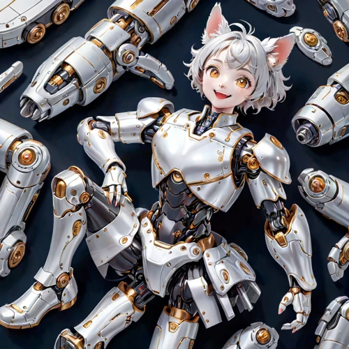soft robot,fran,navy beans,mecha,kotobukiya,cynosbatos,tau,chat bot,military robot,robots,minibot,mow,ai,nyan,mech,robotics,armour,robotic,alloy,doll cat,Anime,Anime,General