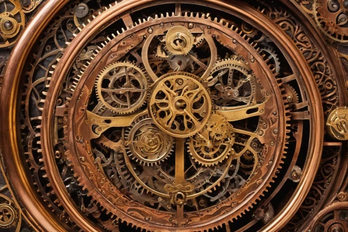 longcase clock,grandfather clock,astronomical clock,steampunk gears,clockmaker,ornate pocket watch,clockwork,old clock,carved wood,ship's wheel,wall clock,clock face,cuckoo clocks,cogs,watchmaker,clocks,wood carving,ships wheel,ornamental wood,patterned wood decoration,Illustration,Realistic Fantasy,Realistic Fantasy 13