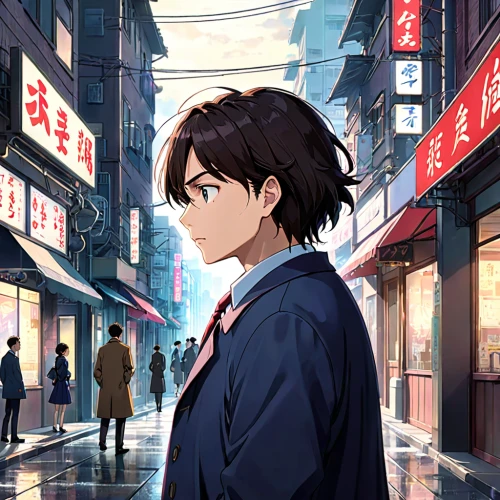 ginza,shinjuku,cg artwork,japanese sakura background,shibuya,main character,takato cherry blossoms,shopping street,game illustration,tokyo city,city ​​portrait,sakura background,anime boy,ren,shouta,love background,street scene,anime japanese clothing,anime cartoon,nikko,Anime,Anime,General