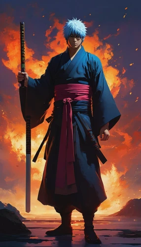 samurai,samurai fighter,sensei,swordsman,kenjutsu,sōjutsu,monk,dusk background,tsukemono,samurai sword,kakashi hatake,rising sun,hijiki,iaijutsu,aikido,lone warrior,the wanderer,erhu,mukimono,kado,Conceptual Art,Sci-Fi,Sci-Fi 22