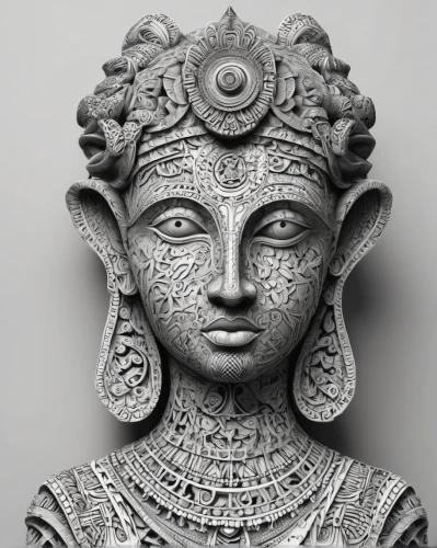 gorgon,lakshmi,nataraja,indian art,medusa,png sculpture,vishuddha,cybele,anahata,garuda,caryatid,decorative figure,bodhisattva,head ornament,bronze figure,javanese,medusa gorgon,radha,jaya,assyrian,Illustration,Black and White,Black and White 11