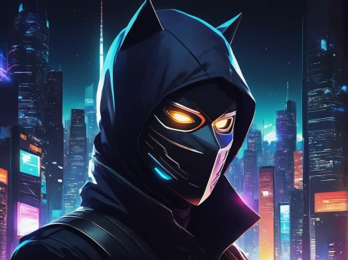 balaclava,cartoon ninja,karnak,hooded man,jackal,masked man,cyberpunk,assassin,ninja,nova,cg artwork,twitch icon,game illustration,masquerade,manta,with the mask,male mask killer,hooded,cyber,superhero background,Conceptual Art,Oil color,Oil Color 19