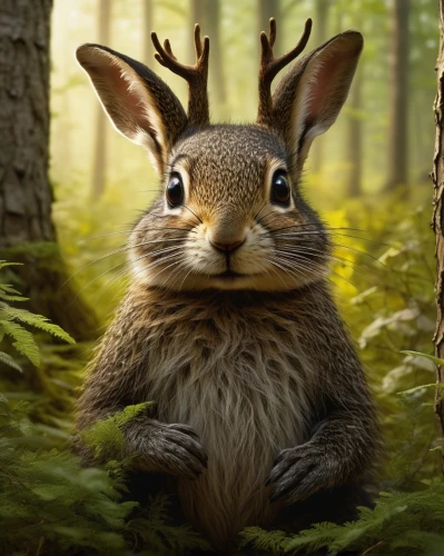 forest animal,wood rabbit,leveret,chipmunk,thumper,mountain cottontail,tree chipmunk,hare of patagonia,peter rabbit,brown rabbit,wild rabbit,anthropomorphized animals,cute animal,jackalope,cottontail,woodland animals,hare,audubon's cottontail,lepus europaeus,wild hare,Art,Classical Oil Painting,Classical Oil Painting 18