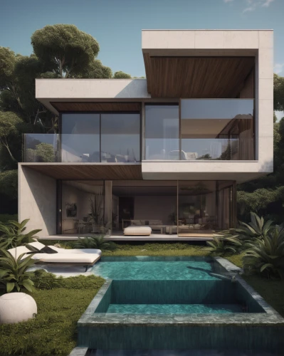 modern house,3d rendering,modern architecture,luxury property,render,luxury home,dunes house,modern style,contemporary,luxury real estate,pool house,mid century house,house by the water,holiday villa,beautiful home,3d rendered,3d render,tropical house,landscape design sydney,cubic house,Illustration,Realistic Fantasy,Realistic Fantasy 07