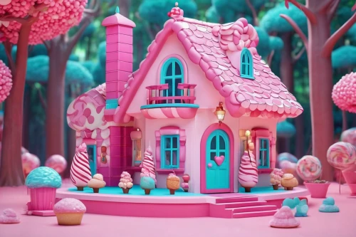 fairy village,fairy house,3d fantasy,fairy forest,fairy world,the gingerbread house,sugar house,cartoon forest,wonderland,doll kitchen,gingerbread house,doll house,playhouse,3d render,whipped cream castle,gingerbread houses,dollhouse,clay animation,fantasy city,delight island,Unique,3D,3D Character