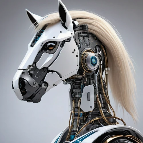 equine,cybernetics,horse harness,humanoid,horse,biomechanical,equines,robotic,alpha horse,cyborg,arabian horse,chatbot,artificial intelligence,weehl horse,dream horse,equestrian helmet,a horse,industrial robot,chrome,bridle