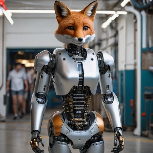 robotics,chat bot,cybernetics,robotic,minibot,robot,military robot,a fox,industrial robot,exoskeleton,soft robot,tau,kit fox,redfox,autonomous,fox,robots,metal toys,bot,cyberpunk