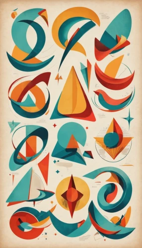 abstract retro,abstract shapes,nautical clip art,mermaid vectors,retro pattern,vector pattern,memphis shapes,felucca,vector graphics,nautical paper,abstract design,nautical bunting,fish collage,shapes,adobe illustrator,abstract cartoon art,geometry shapes,triangles background,painting pattern,geometric pattern,Illustration,Retro,Retro 12