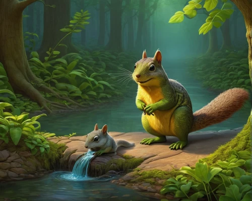 squirrels,atlas squirrel,tree squirrel,relaxed squirrel,eurasian squirrel,squirell,chilling squirrel,squirrel,the squirrel,woodland animals,acorns,chinese tree chipmunks,gray squirrel,douglas' squirrel,red squirrel,eurasian red squirrel,abert's squirrel,chipping squirrel,forest animals,forest background,Illustration,Realistic Fantasy,Realistic Fantasy 26