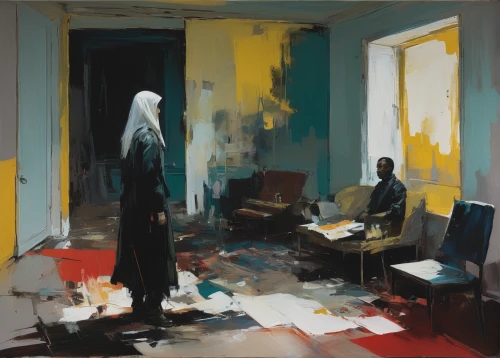 study room,classroom,study,white room,studies,white figures,sulphur,class room,painting work,painting,waiting room,paintings,blue room,meticulous painting,church painting,apparition,abandoned room,paints,athens art school,one room,Conceptual Art,Oil color,Oil Color 01