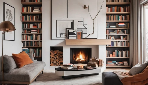 fire place,fireplace,fireplaces,scandinavian style,bookshelves,fire in fireplace,modern decor,hygge,bookcase,wood-burning stove,warm and cozy,log fire,book wall,contemporary decor,domestic heating,christmas fireplace,livingroom,danish furniture,bookshelf,sitting room,Art,Artistic Painting,Artistic Painting 44