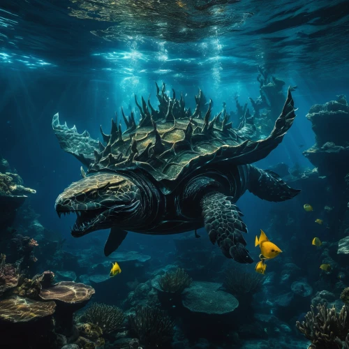 salt water crocodile,water turtle,sea life underwater,underwater world,ankylosaurus,marine iguana,ocean underwater,underwater landscape,underwater background,sea turtle,marine reptile,god of the sea,under the water,alligator snapping turtle,underwater fish,saltwater crocodile,green sea turtle,undersea,under the sea,underwater playground,Photography,Artistic Photography,Artistic Photography 01