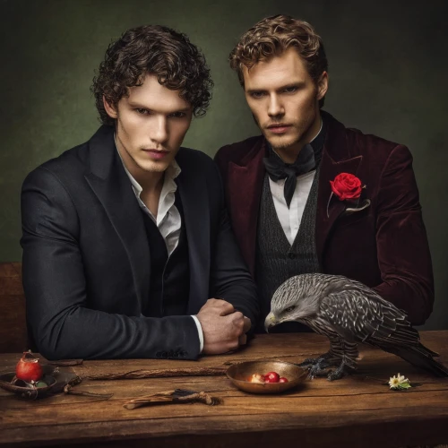 husbands,sherlock,grooms,married couple,fashion models,gentlemanly,two pigeons,ornithology,songbirds,romantic portrait,a pair of geese,fruit-of-the-passion,photo shoot for two,a couple of pigeons,apple pair,wedding icons,strawberries falcon,cherries,sparrows family,benedict herb,Photography,Documentary Photography,Documentary Photography 26