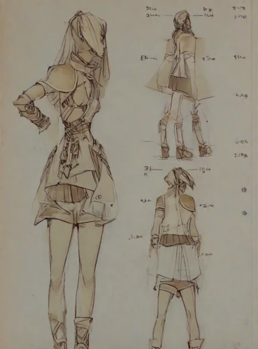 costume design,concept art,dress form,fashion design,sheet drawing,guide book,illustrations,proportions,fashionable clothes,garment,one-piece garment,anime japanese clothing,retro paper doll,doll dress,garments,paper sheet,ancient costume,costume accessory,fashion sketch,cover parts