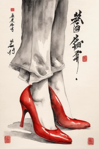 red shoes,high heeled shoe,dress shoe,dancing shoes,woman shoes,high heel,high heel shoes,court shoe,heel shoe,dancing shoe,women's shoe,fashion illustration,achille's heel,stiletto-heeled shoe,heel,dress shoes,high-heels,formal shoes,heeled shoes,women shoes,Illustration,Paper based,Paper Based 30