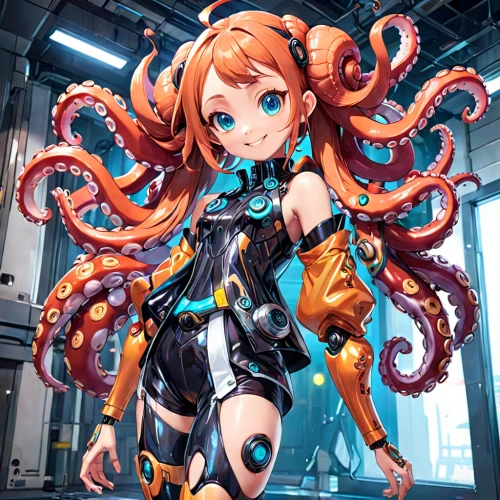 medusa,nautilus,octopus,cephalopod,medusa gorgon,octopus tentacles,cephalopods,hatsune miku,cnidaria,fun octopus,tentacle,nami,tentacles,umiuchiwa,aquanaut,vocaloid,under sea,calamari,miku,kotobukiya,Anime,Anime,General