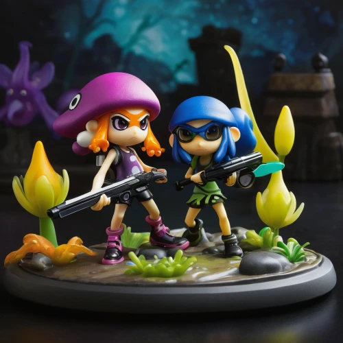 squids,squid game,sea scouts,plug-in figures,figurines,play figures,monsoon banner,scandia gnomes,revoltech,game figure,game pieces,lancers,toy photos,game characters,tabletop photography,model kit,3d figure,3d render,plush figures,stand models,Illustration,Abstract Fantasy,Abstract Fantasy 15