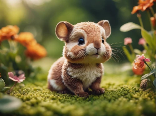 bunny on flower,baby rabbit,baby bunny,peter rabbit,little bunny,little rabbit,cute animal,cute animals,dwarf rabbit,brown rabbit,easter bunny,cottontail,bunny,baby animal,no ear bunny,wood rabbit,flower animal,wild rabbit,easter rabbits,cavy,Photography,General,Cinematic